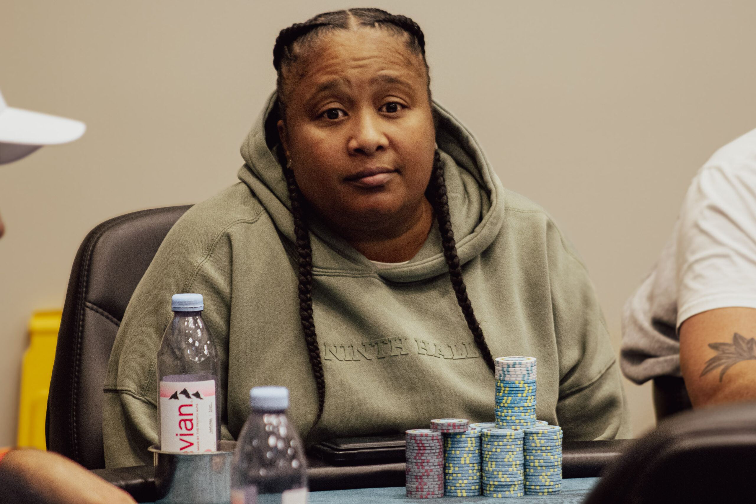 Chandra Wadley Battles to 9th Place
