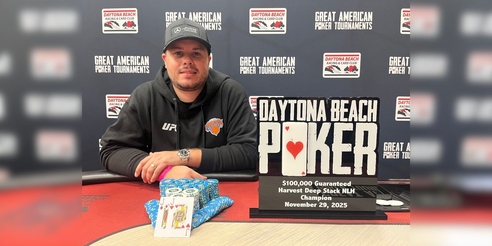 Jeremy Vargas is the Harvest Deep Stack Champion