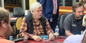 Arnold Ritchie plays poker.