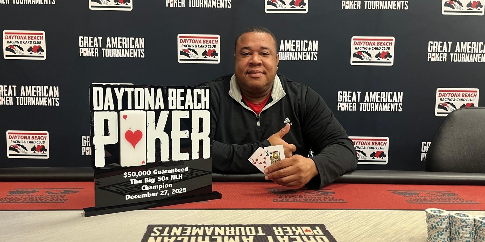 Santo Biddix Wins the Big 50’s at Daytona Beach Poker