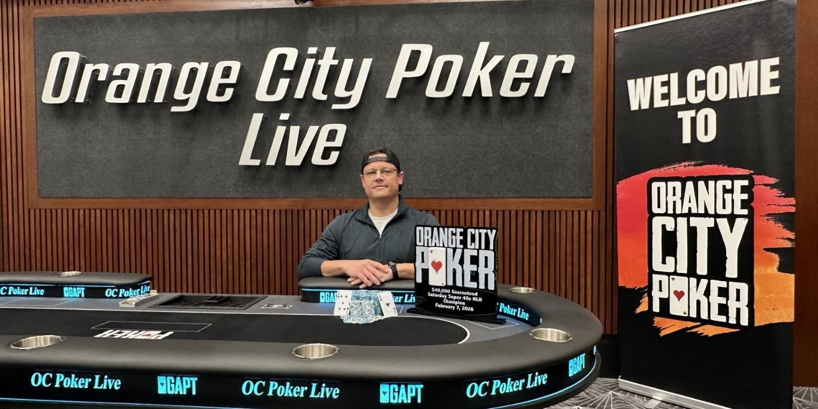Corey Zedo Ships Orange City Poker’s Saturday Super 40’s