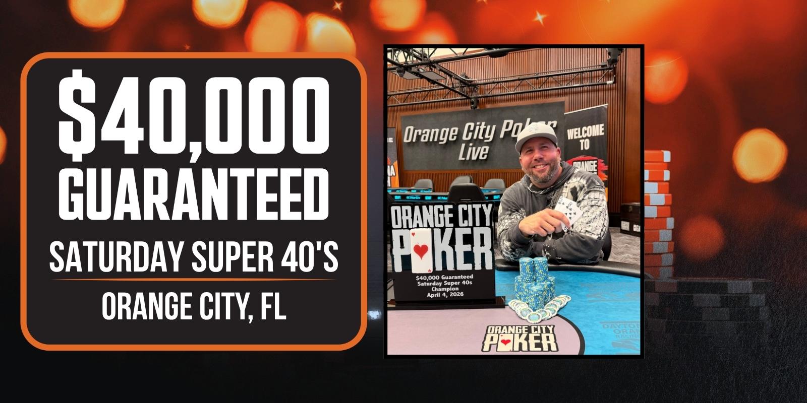 $40,000 guaranteed poker tournament 