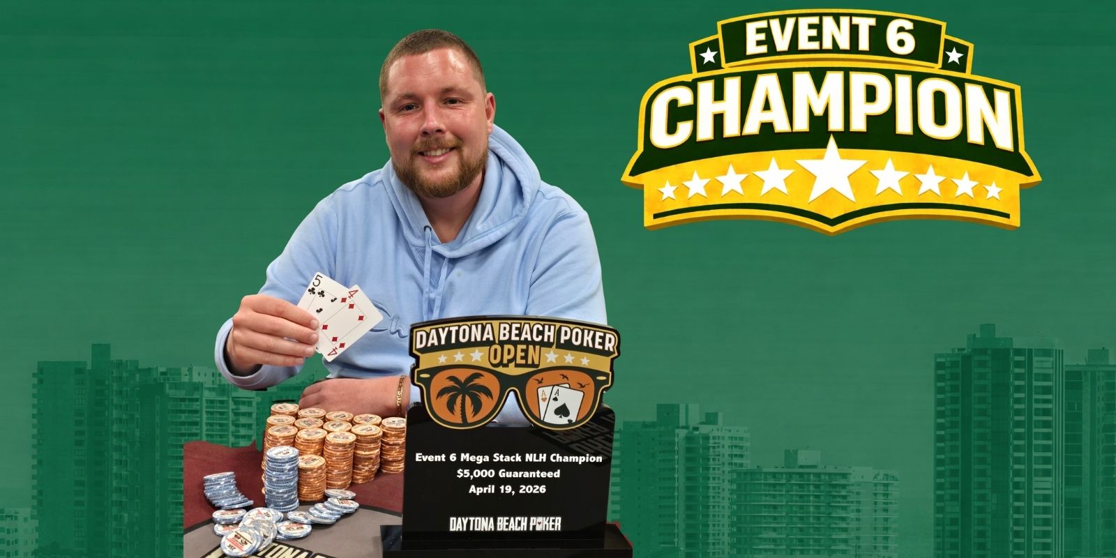 Austin Basque Wins Event 6 After Heads-Up Chop