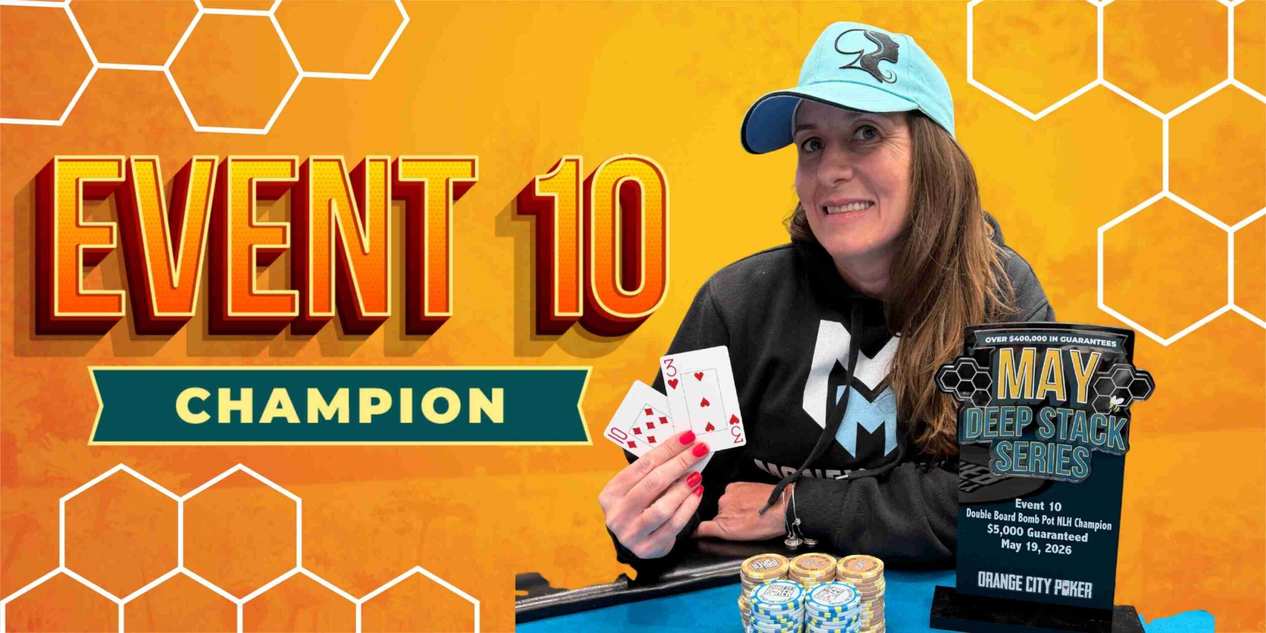 Event 10: Tammy Ehrhart Wins Double Board Bomb Pot Event