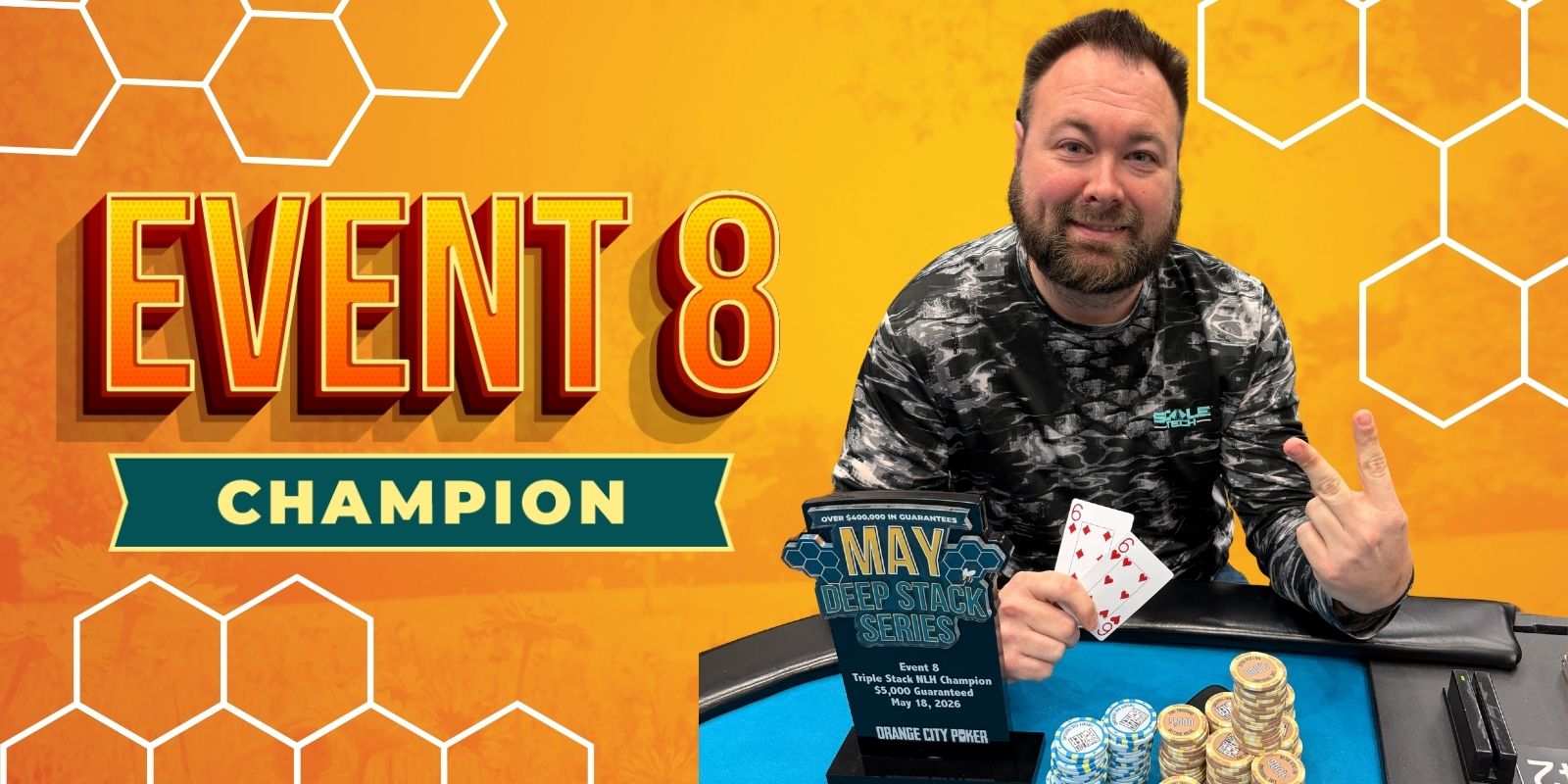 Event 8: Brandon Lowe Captures Second May Deep Stack Series Trophy