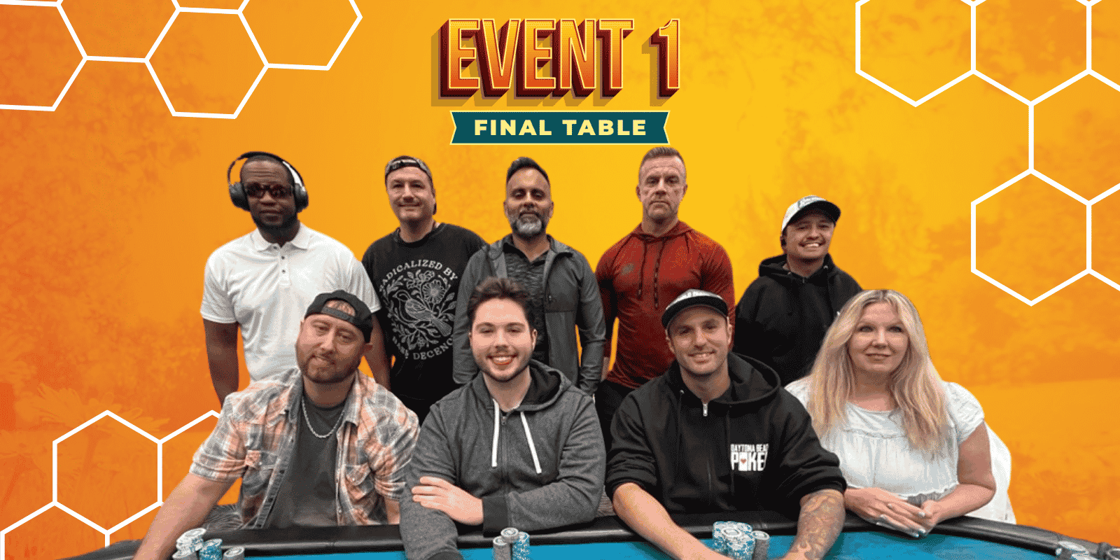 Group of players at poker table