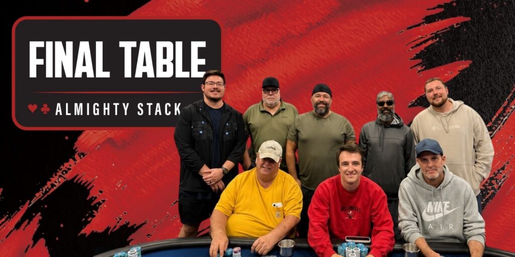 Group of poker players at table